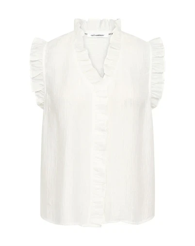Co' Couture - Tassy CC Frill Top - White 
